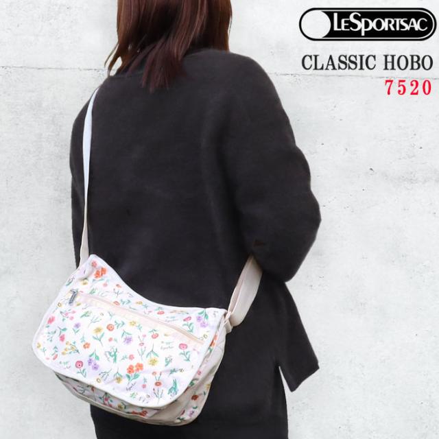 レスポートサック バッグ 7520 HD02 TOSSED WILDFLOWERS クラシックホーボー ショルダーバッグ ポーチ付属 バック 斜め掛け LESPORTSAC ab-61064