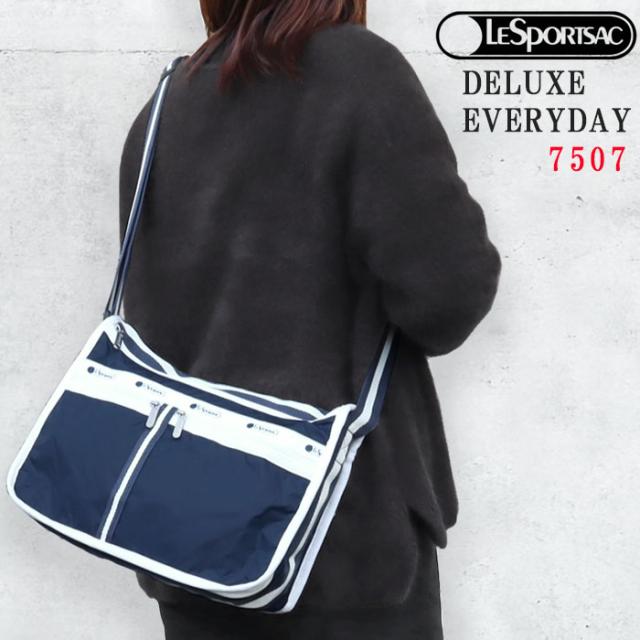 レスポートサック バッグ 7507 C466 PECTATOR DEEP BLUE デラックスエブリデイ ショルダーバッグ バック 斜め掛け LESPORTSAC ab-61066