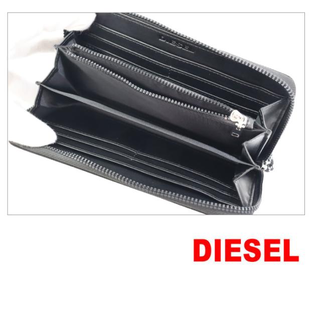 ディーゼル 財布 X07753 P2676 H1669 ブラック BLACK ラウンドファスナー 長財布 DIESEL レディース メンズ 男女兼用 ab-61094_5