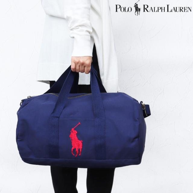 訳あり返品不可 cc-4395 ポロ ラルフローレン ジュニア バッグ ネイビー ボストンバッグ 9AR025 ポニー刺繍 ショルダー POLO Ralph Lauren_6