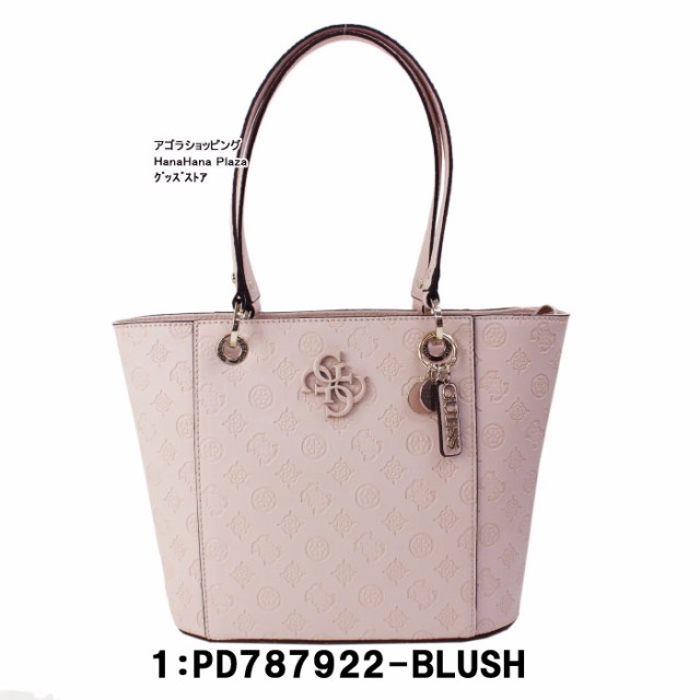 ゲス バッグ PD787922 BLUSH NOELLE トートバッグ モノグラム 型押し