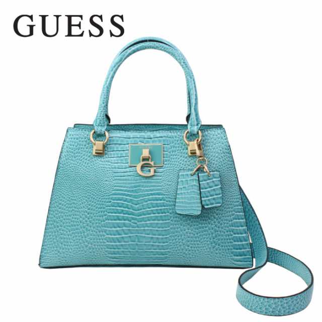 ゲス バッグ CS787507 AQUA STEPHI 2way ショルダーバッグ トートバッグ バック クロコ型押し GUESS  ab-436300｜au PAY マーケット