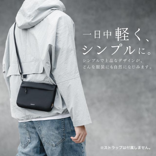 サコッシュ ストラップ 無し ショルダーストラップ 紐 取り付け 可能
