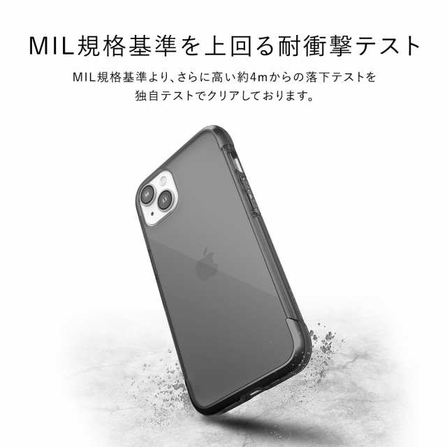 iPhone15ProMax ケース 耐衝撃 米軍MIL規格 クリア スマホケース 衝撃