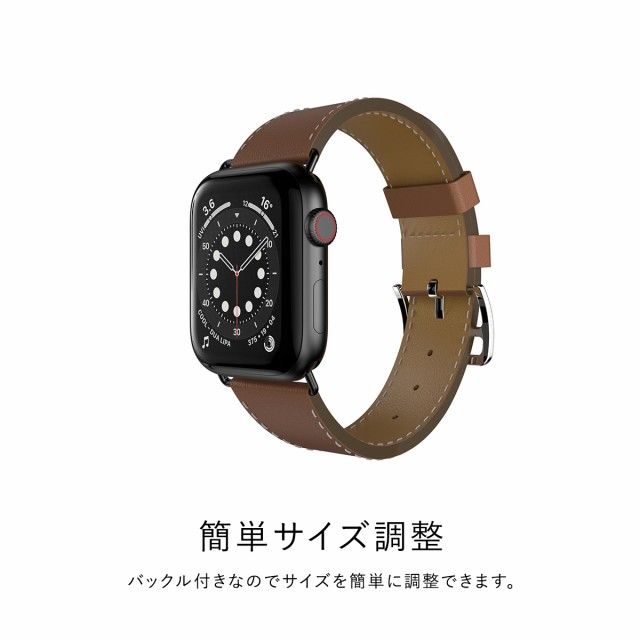 Apple Watch Ultra 8 SE2 7 49mm 45mm 44mm 42mm バンド 本革 シンプル