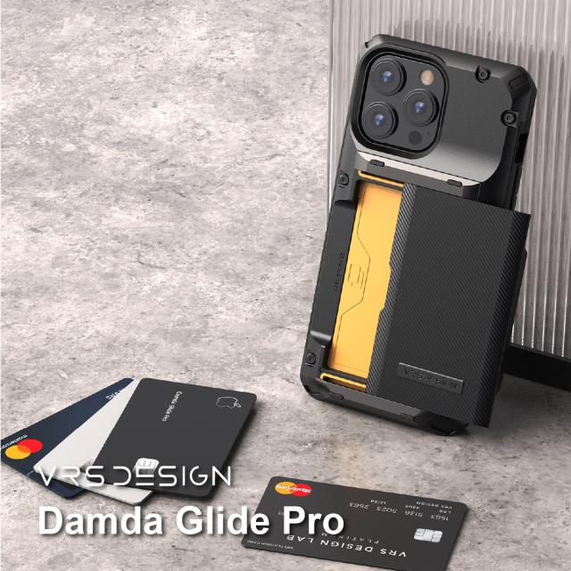 iPhone 14 Pro Max ケース カバー 耐衝撃 ストラップホール / 背面 カード 収納 付 スマホケース 衝撃吸収 スマホカバー カード入れ iPhoneケース カード収納 耐衝撃ケース [ iPhone14プロマックス iPhone14ProMax アイフォン14プロマックス  対応 ] VRS Damda Glide Proの通販は 5,980円