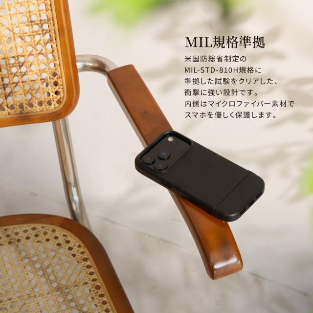 iPhone 17 ケース レザー 本革 カード入れ 耐衝撃 スマホケース イタリア 製 フルグレイン 革 携帯ケース [ iPhone17 アイフォン17 対応 ] Alto Metro Leather Wallet Case｜詳細画像