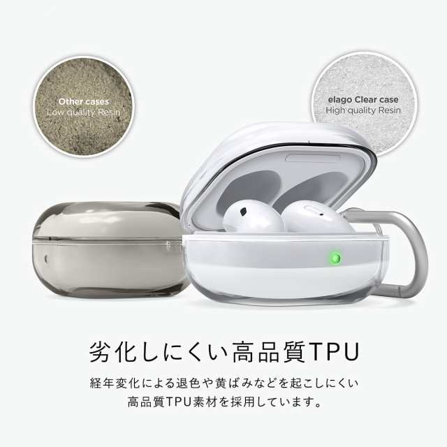 Galaxy Buds 2 /Buds Live /Buds Pro ケース クリア ラインフレンズ