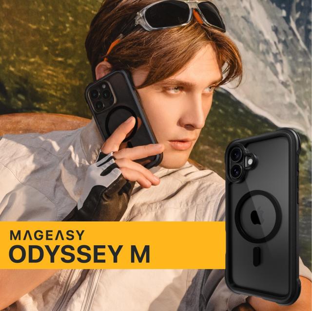 iPhone 16 Plus ケース クリア MagSafe 対応 耐衝撃 MIL規格 マグセーフ スマホケース [ iPhone16Plus アイフォン 16 プラス 対応 ] MagEasy Odyssey M