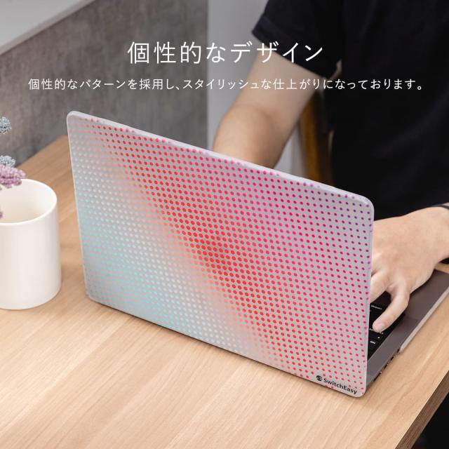 MacBook Pro 14インチ ケース カバー 薄型 ドット 柄 保護 ハード