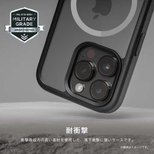 iPhone15ProMax ケース Magsafe 対応 耐衝撃 米軍 MIL規格 クリア