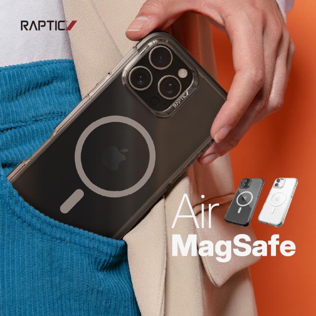 iPhone 16 Plus ケース MagSafe 対応 耐衝撃 MIL規格 クリア 耐衝撃ケース アルミ フレーム マグセーフ スマホケース [ iPhone16Plus アイフォン 16 プラス 対応 ] RAPTIC Air MagSafeの通販は 5,561円