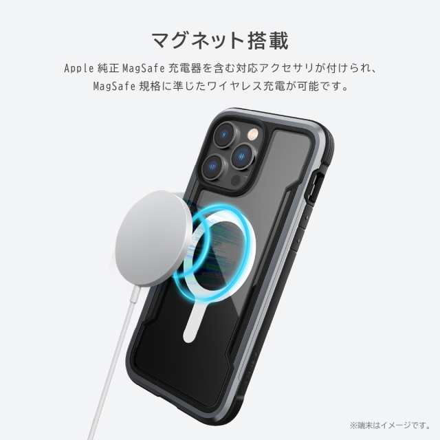 iPhone15Pro ケース Magsafe 対応 耐衝撃 米軍 MIL規格 クリア