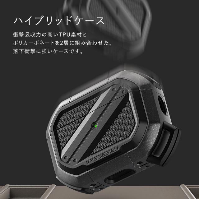 AirPods Pro2 ケース カバー カラビナ 付き 耐衝撃 ケースカバー