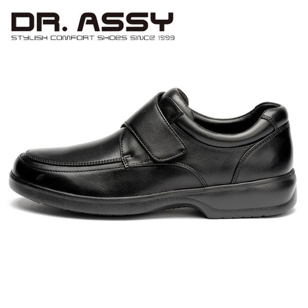 Dr.ASSY ドクターアッシー DR1011 ビジネスシューズ ベルクロ 革靴 撥水加工 軽量 ベンチレーション ビジカジ 4E_1