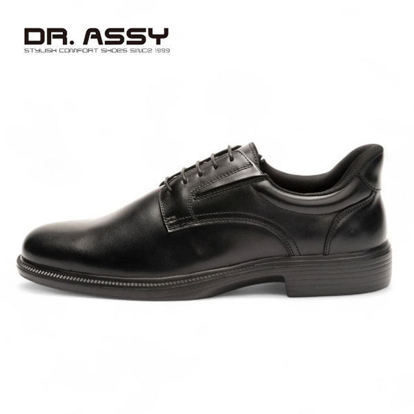 Dr.ASSY ドクターアッシー DR6050 ハンズフリー プレーントゥ ビジネス 革靴 紐靴 撥水加工 防臭抗菌加工 旅行 4E ベンチレーション_1