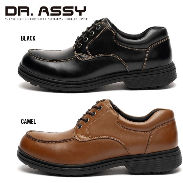 Dr.ASSY ドクターアッシー DR8014 カジュアルシューズ 革靴 紐靴 撥水加工 軽量 ビジネス 4E 旅行_1