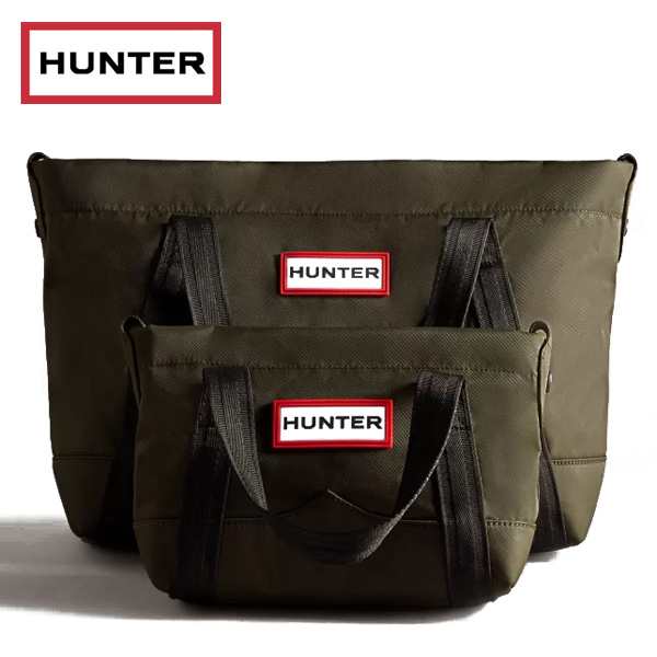 HUNTER ハンター ナイロン ミディアム トップ クリップ トート バッグ HUNTER NYLON TOPCLIP TOTE MIDI  ubs1201kbm 耐水仕様 【正規品