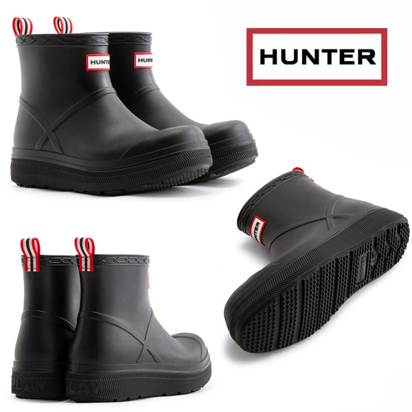 国内正規品 HUNTER ハンター レディース ユニセックス プレイ モールデット ブーツ 長靴 プレイブーツ 防水 レイン 梅雨 おしゃれ 通勤 通学 靴 UFS7105PVC 靴 女性用 UFS7105PVC_3