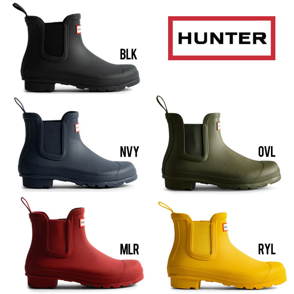 HUNTER ハンター レディース オリジナル チェルシー ブーツ 防水 レインシューズ プレイシューズ WFS2078RMA_1
