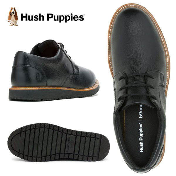 Hush Puppies ハッシュパピー JENSON OXFORD カジュアルシューズ メンズ 軽量 本革 レザー HPM10607/HPM10608/