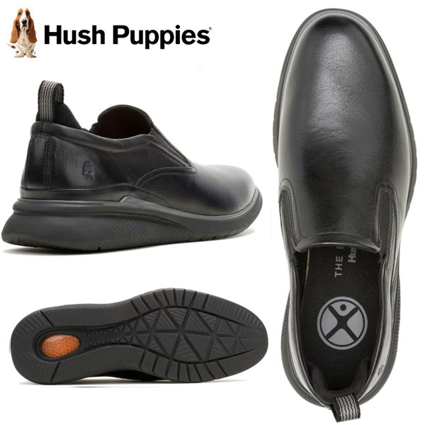 Hush Puppies ハッシュパピー ADVANCE SLIP-ON ビジネス スニーカー メンズ カジュアル 本革 レザー HPM10710_2