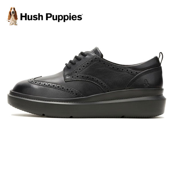 Hush Puppies ハッシュパピー JOY WINGTIP ジョイウィングチップ マニッシュシューズ 厚底 オックスフォード レディース 本革 レザー HPW11148