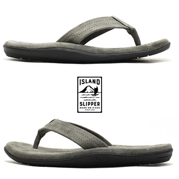 Island Slipper アイランドスリッパ PT203 スエードサンダル チャコール メンズ レディース_1