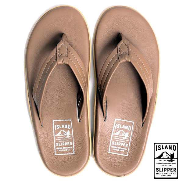 アイランドスリッパ Island Slipper PT202 レザートングサンダル トープ ライトブラウン メンズ レディース ストラップサンダル