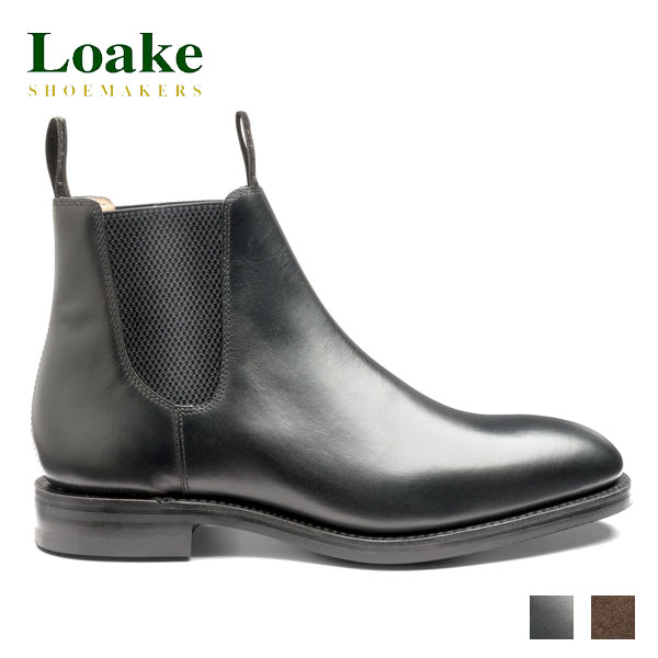 Loake England ローク CHATSWORTH チャッツワース カーフレザー チェルシーブー サイドゴア ハンドメイド 1880 クラシック 英国製 本革 メンズ  Gフィット ラバーソール BMCHABR/BMCHADSR