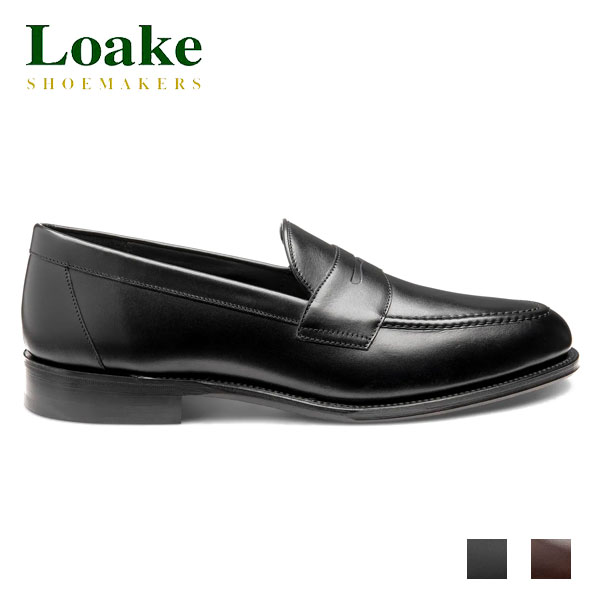 Loake England ローク HORNBEAM ホーンビーム カーフレザー ローファー スリッポン ハンドメイド 1880 クラシック 英国製 本革 メンズ  Fフィット 3E相当 レザーソール ECHORB/ECHORDK