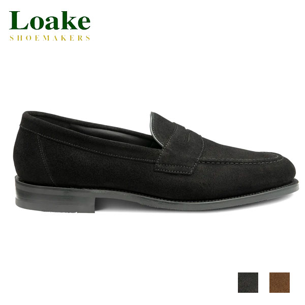 Loake England ローク IMPERIAL インペリアル スエード ペニーローファー スリッポン ハンドメイド プロフェッショナル 英国製 本革 メンズ  Fフィット 3E相当 ラバーソール BMIMPBSR/BMIMPDKSR