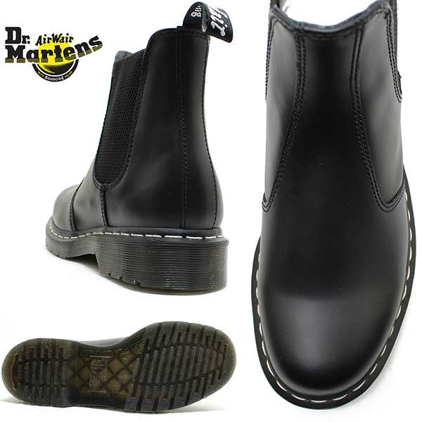 Dr.Martens ドクターマーチン 2976 Chelsea Boot サイドゴア WHITE STITCH 26257001 BLACK  ホワイトステッチの通販はau PAY マーケット - Relaaax