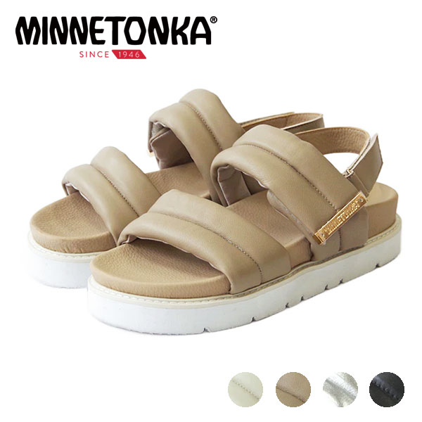 Minnetonka ミネトンカ 正規品 25M02 プラットフォームパフィストラップサンダル