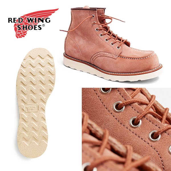REDWINGJAPAN正規品 レッドウィング RW8208 6インチ クラシックモック 6-inch Classic Moc ダスティローズ「アビリーン」ラフアウト レザー 本革_2