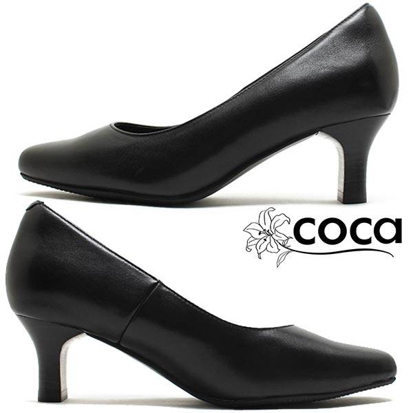 coca/コカ パンプス フレンチトゥ5cmヒールパンプス 118083 3E/冠婚