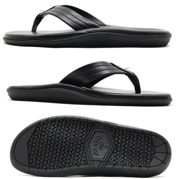 Island Slipper アイランドスリッパ PB202 レザー サンダル ブラック メンズ/レディース_1