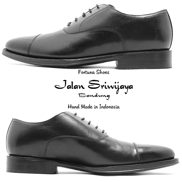JALAN SRIWIJAYA ジャランスリウァヤ　98317 内羽ストレートチップ レザーソール BLACK ビジネス/ドレス/紐靴/革靴/メンズ_1