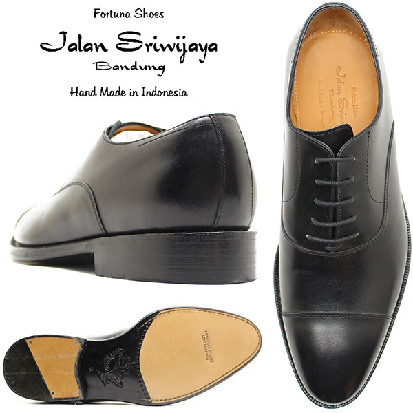 JALAN SRIWIJAYA ジャランスリウァヤ　98317 内羽ストレートチップ レザーソール BLACK ビジネス/ドレス/紐靴/革靴/メンズ_2