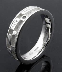 KENBLOOD/ケンブラッド “this feeling comes deep inside”メッセージリング 天然ダイヤ0.01ct使用 シルバー【NI-48】 【メンズ レディ