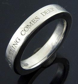 KENBLOOD/ケンブラッド メッセージ平打ちリング シルバー 【KR-163】【メンズ レディース・ユニセックスモデル】の通販は