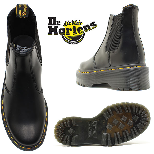 Dr.Martens ドクターマーチン 2976 QUAD CHELSEA BOOT 24687001 BLACK チェルシー サイドゴア 厚底/ブーツ/レディース/メンズ/定番_2