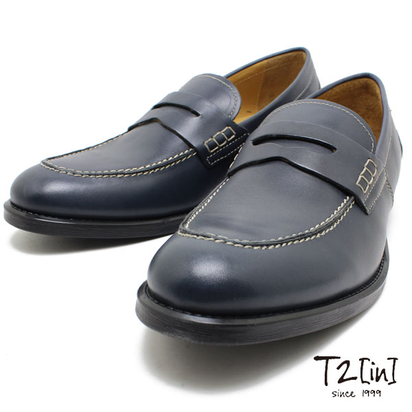 T2in ツイン 8 015 03 コインローファー ネイビー メンズ 男性用 ビジネスの通販はau Pay マーケット Relaaax
