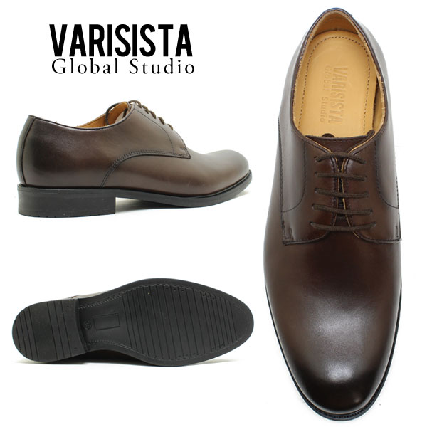 VARISISTA Global Studio ヴァリジスタグローバルスタジオ 1100 本革 外羽根 プレーントゥ ドレスシューズ 定番 ビジネス ドレス革靴 仕事用 メンズ_2