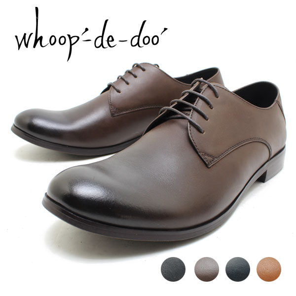 フープディドゥ whoop-de-doo 23330553 カジュアルプレーンシューズ ビジネス ラウンド リラックス感 本革
