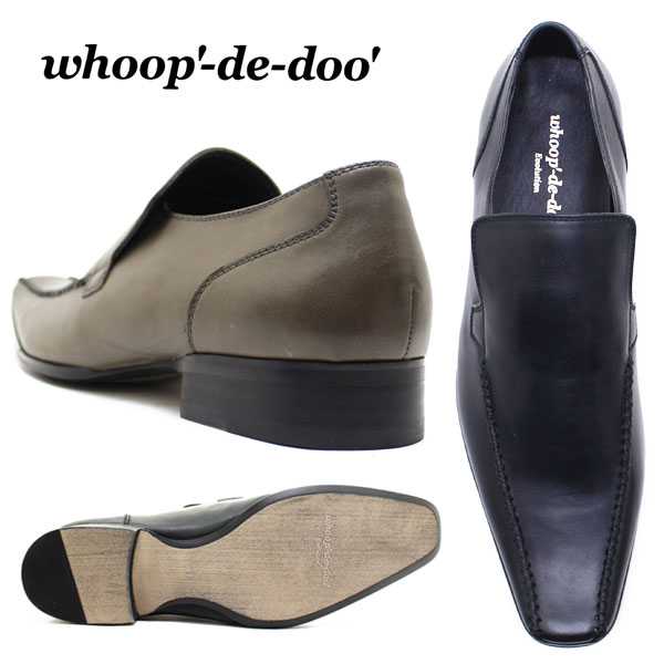 フープディドゥ whoop-de-doo 304844 スワローモカクロスステッチヴァンプ 本革ビジネスシューズ ビジネス ドレス 紐靴 革靴 仕事用 メンズ whoop'-de-doo'_3