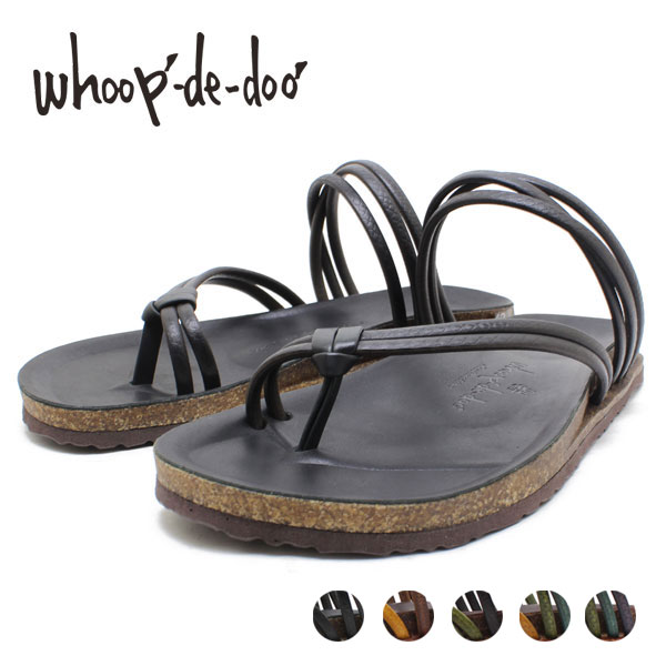 フープディドゥ whoop-de-doo 478031 フットベッドサンダル イタリアンレザー カジュアル　whoop'-de-doo'
