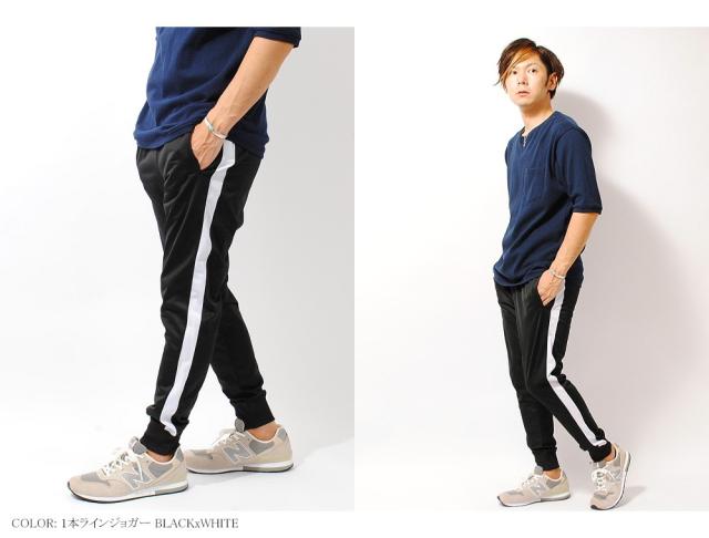 ジャージ メンズ ジャージパンツ サイドライン ラインパンツ トラックパンツ ストレッチ スキニー メンズ タイト 細身 ブラック ネイビーの通販はau Pay マーケット Re Ap
