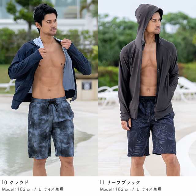 サーフパンツ メンズ ロング丈 水着 ボードショーツ 一体型インナー