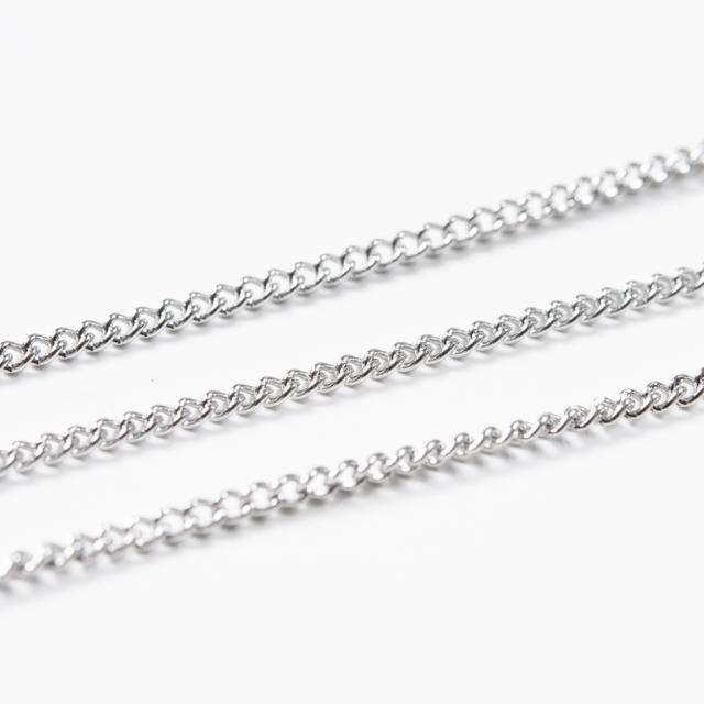 サージカルステンレス 316l キヘイチェーン シルバー 2mm サイズ中 50cm 切り売り ネックレス ブレスレット 金属アレルギー対策 の通販はau Pay マーケット ピンクゴールド通販広場
